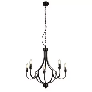 Lodge lampa wisząca 5xE14 czarna 82915-5BK - Lampy sufitowe - miniaturka - grafika 1