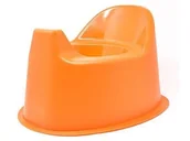 Nocniki - Poupy Nocnik anatomiczny z oparciem Pomarańczowy 12m+ - miniaturka - grafika 1