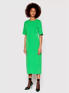 Sukienki - Gestuz Sukienka codzienna Melbagz 10906097 Zielony Regular Fit - grafika 1