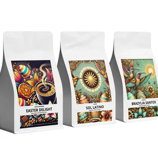 ZESTAW WIELKANOCNY Oblicza arabici 3 x 250 g ziarniste - Zestawy upominkowe - miniaturka - grafika 1