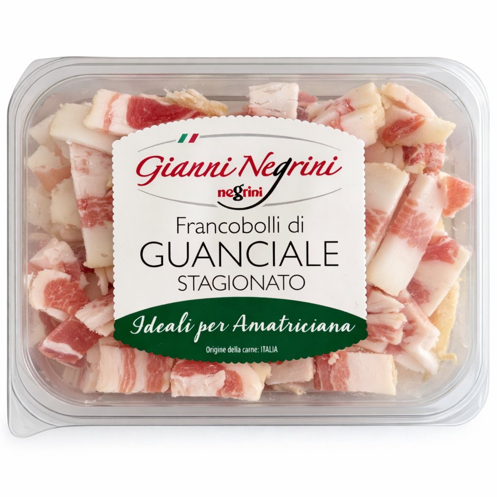 Guanciale Stagionato krojone w kostkę 80g - Schronisko Bukowina