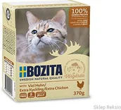 Mokra karma dla kotów - BOZITA Kawałki w galaretce z dużą ilością kurczaka 370g - miniaturka - grafika 1