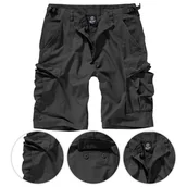 Spodnie sportowe męskie - Szorty turystyczne męskie Brandit BDU Rip-Stop Czarne - miniaturka - grafika 1