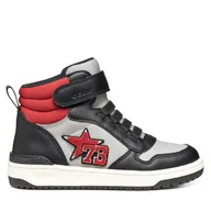 Buty dla chłopców - Sneakersy Geox J Washiba J56LQC 054FU C0043 M Szary - miniaturka - grafika 1
