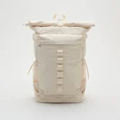 Plecaki - Reserved - Duży plecak z taśmą - Kremowy - miniaturka - grafika 1