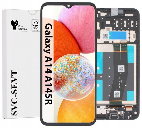 UTS-Group Wyświetlacz Do Samsung Galaxy A14 4G A145R LCD Oryginał UTS Ekran Ramka
