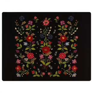 Podkładka pod mysz folk krakowski Giebułtów 48 x 38 cm czarna - Podkładki pod mysz - miniaturka - grafika 1