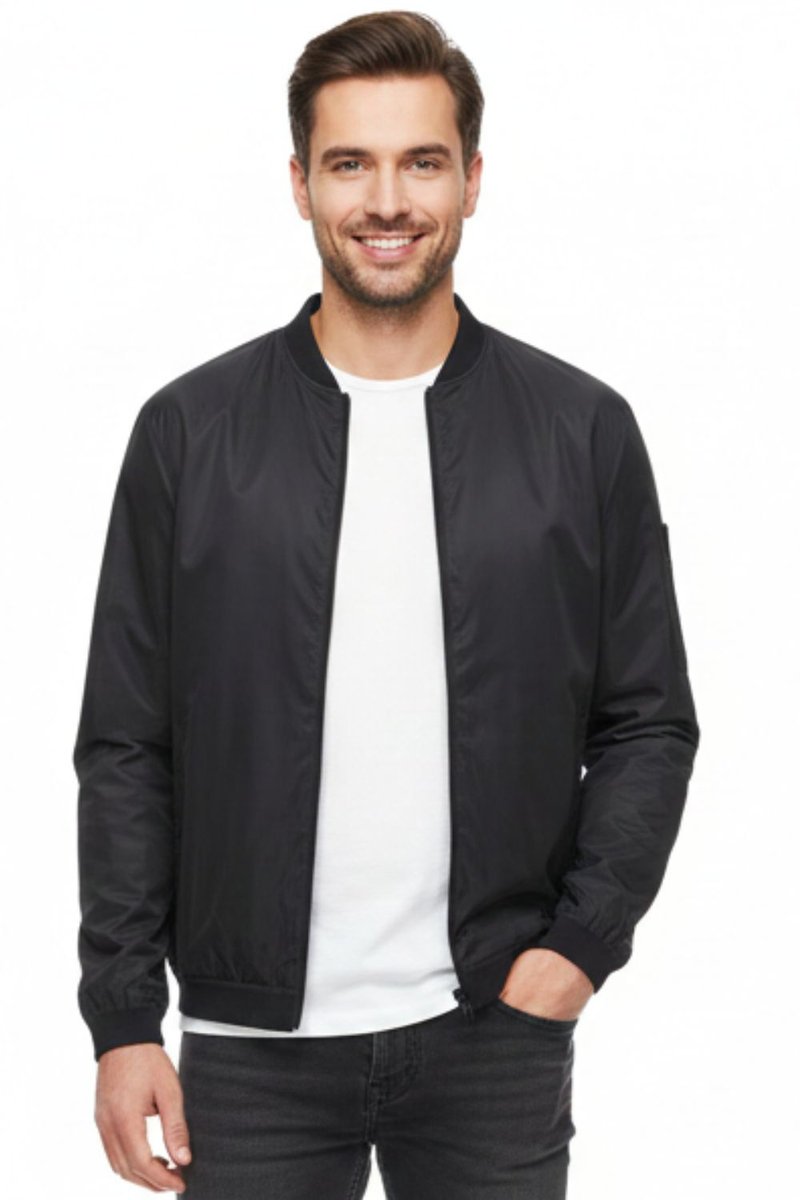 Kurtka męska Armani Jeans czarna bomberka-XS