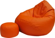 Pufy i podnóżki - Pufa sako XXXL worek + gratis pomarańczowa - miniaturka - grafika 1