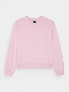 Damska bluza dresowa nierozpinana bez kaptura 4F 4FWMM00TSWSF1765 - różowa - Bluzy sportowe damskie - miniaturka - grafika 1