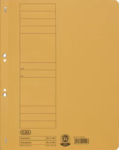 Elba Skoroszyt z oczkiem A4 pomarańczowy 100551874 - Teczki i skoroszyty - miniaturka - grafika 1