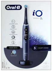 Oral-B iO 7N Black Onyx magnetyczna z etui i 2 końcówki - Szczoteczki elektryczne - miniaturka - grafika 1