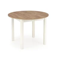 Stoły - Stół Rozkładany 102-142 x 102 x 76 Ringo Dąb Craft / Biały Halmar - miniaturka - grafika 1