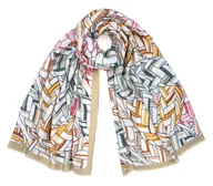 Apaszki i szaliki damskie - Szalik Damski Wiosenny Kolorowy Cienki Miękki Casualowy Elegancki Pareo - miniaturka - grafika 1