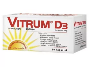 Vitrum d3 x 60 kaps - Suplementy diety Vitrum d3 x 60 kaps - Suplementy diety - miniaturka - grafika 1