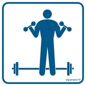 Systemy ekspozycyjne i znaki informacyjne - RC015 SIŁOWNIA, PN - PŁYTA PCV 1MM; (100X100MM) - miniaturka - grafika 1