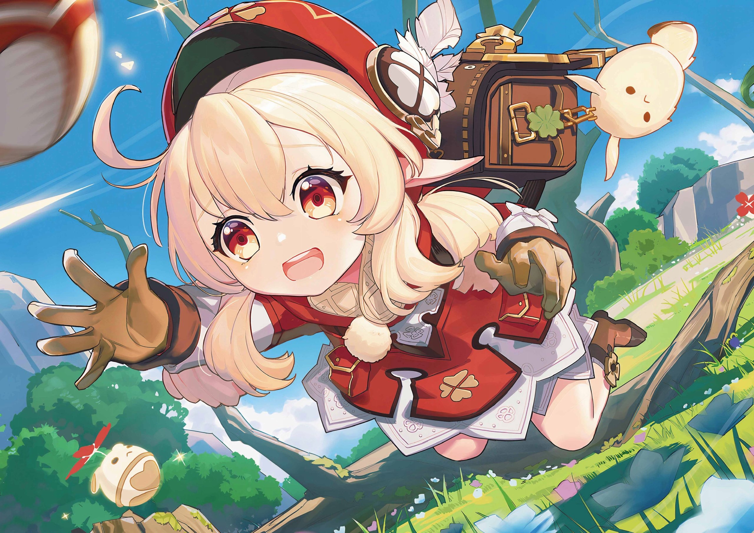 Plakat A3 Genshin Impact Anime Gra Klee