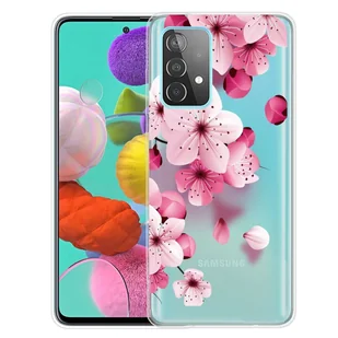 Etui na telefon komórkowy Samsung Cienkie etui ochronne Bumper shell Przezroczysty, Kolor: Kwiat wiśni, Wybierz model: Samsung Galaxy A52 5G - Etui i futerały do telefonów - miniaturka - grafika 1
