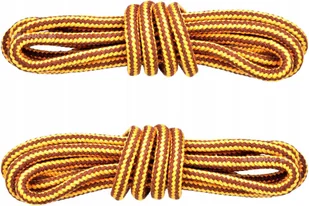 ŻÓŁTO-BRĄZOWE Sznurówki TREKKINGOWE 140 cm Okrągłe 5 mm SZNUROWADŁA G9-66 - Akcesoria obuwnicze - miniaturka - grafika 1