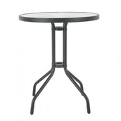 Stoły ogrodowe - Stolik bistro 60 cm grafitowy okrągły - miniaturka - grafika 1