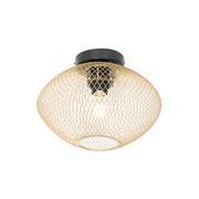 Lampy sufitowe - QAZQA Industriële plafondlamp goud - Molly 104489 - miniaturka - grafika 1