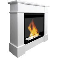 Biokominki - Biokominek portalowy Pula biały z szybą - miniaturka - grafika 1