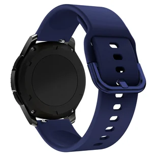 Pasek Opaska Bransoleta Silikon Granatowy Pętla uniwersalna 20mm - Akcesoria do smartwatchy - miniaturka - grafika 1