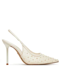 Aldo Sandały Pearlescent 13967481 Biały - Sandały damskie - miniaturka - grafika 1