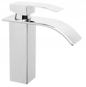 Baterie umywalkowe - Elva bateria umywalkowa wodospad kaskada kran - miniaturka - grafika 1