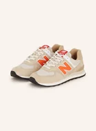 Sneakersy damskie - New Balance Sneakersy 574 beige - miniaturka - grafika 1