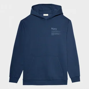 Męska bluza dresowa nierozpinana z kapturem OUTHORN OTHSS23TSWSM320 - granatowa - Outhorn - Bluzy sportowe męskie - miniaturka - grafika 1