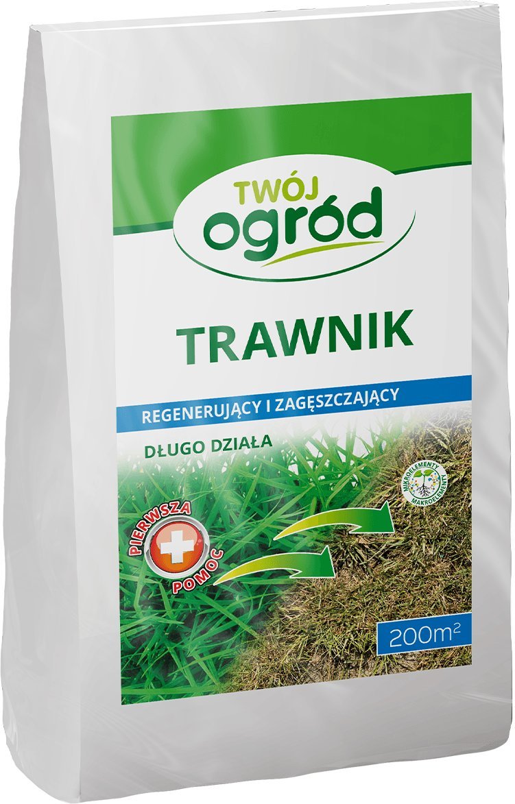 Nawóz pierwsza pomoc do trawników regenerujący i zagęszczający Twój Ogród 4 kg