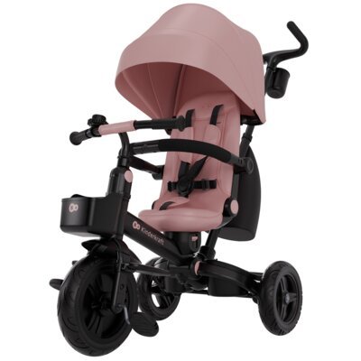Trójkołowiec KINDERKRAFT Aveo 2 Plus Siedzisko 360° Różowy