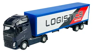 WELLY VOLVO FH NIEBIESKA NACZEPA 1:64 68051 - Samochody i pojazdy dla dzieci - miniaturka - grafika 1