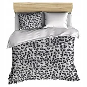 Pościel - pościel z polaru 220x240 + 2 poszewki P 304-4 DUO panterka czarna / biały - miniaturka - grafika 1