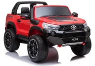 Pojazdy elektryczne dla dzieci - LEAN CARS Auto na Akumulator Toyota Hilux Czerwony Lakierowany 7647 - miniaturka - grafika 1