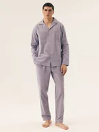 Piżamy damskie - Piżama męska Mic Henderson niebieski XXL - miniaturka - grafika 1