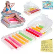 Materace dmuchane i koła do pływania - Materac Dmuchany Fotel Leżak Do Pływania Na Plażę D123 - miniaturka - grafika 1