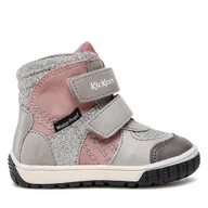 Buty dla dziewczynek - Śniegowce Kickers Sitrouille Wpf 585575-10 Szary - miniaturka - grafika 1