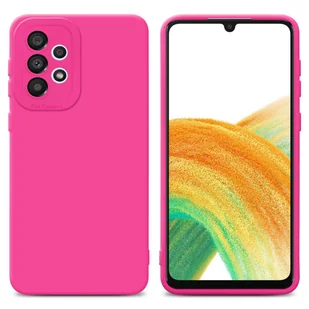 Pokrowiec Etui Do Samsung Galaxy A52 (4G / 5G) / A52s w FLUID HOTPINK TPU Silikonowe Obudowa Ochronny Case Cover Cadorabo - Etui i futerały do telefonów - miniaturka - grafika 1