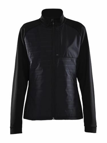Craft ADV Unify Hybrid Jacket damska kurtka przejściowa, rozm. L, czarna, lekka kurtka z funkcjonalnego materiału, z 2 kieszeniami i 1 kieszenią na piersi, lekka kurtka damska
