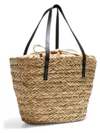Torebki damskie - Pieces Shopper bag w kolorze beżowym - 25 x 28 x 14 cm - miniaturka - grafika 1