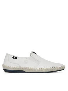 Rieker Półbuty B4551-81 Biały - Półbuty męskie - miniaturka - grafika 1