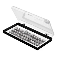 Sztuczne rzęsy i akcesoria - Luxury Lashes Fluffy Kim Black 12 mm Ekstremalnie czarne kępki rzęs w kształcie litery "W" - miniaturka - grafika 1