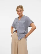 Bluzki damskie - Vero Moda Bluzka w kolorze granatowym - miniaturka - grafika 1