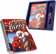 Zeszyty szkolne - Notatnik Pamiętnik SpiderMan Zeszyt Marvel A5 z najklejkami i długopisem - miniaturka - grafika 1