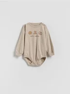 Skarpetki dla dzieci - Reserved - Bawełniane body - beżowy - miniaturka - grafika 1