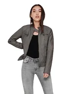Kurtki damskie - Bestseller A/S ONLBANDIT Faux Leather Biker NOOS OTW kurtka damska, Plum Kitten, 44, Plum Kitten, 44 - miniaturka - grafika 1