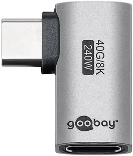 Goobay 74441 zmieniacz płci / kabli USB-C Srebrny - Adaptery i przejściówki - miniaturka - grafika 1