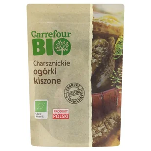 Carrefour Bio Charsznickie ogórki kiszone 1000 g - Mieszanki warzywne, sałatki - miniaturka - grafika 1
